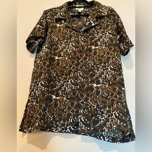 Sacred Hawk~NWT~Men’s Soft Lightweight Abstract Button Down Collar Shirt~Size M